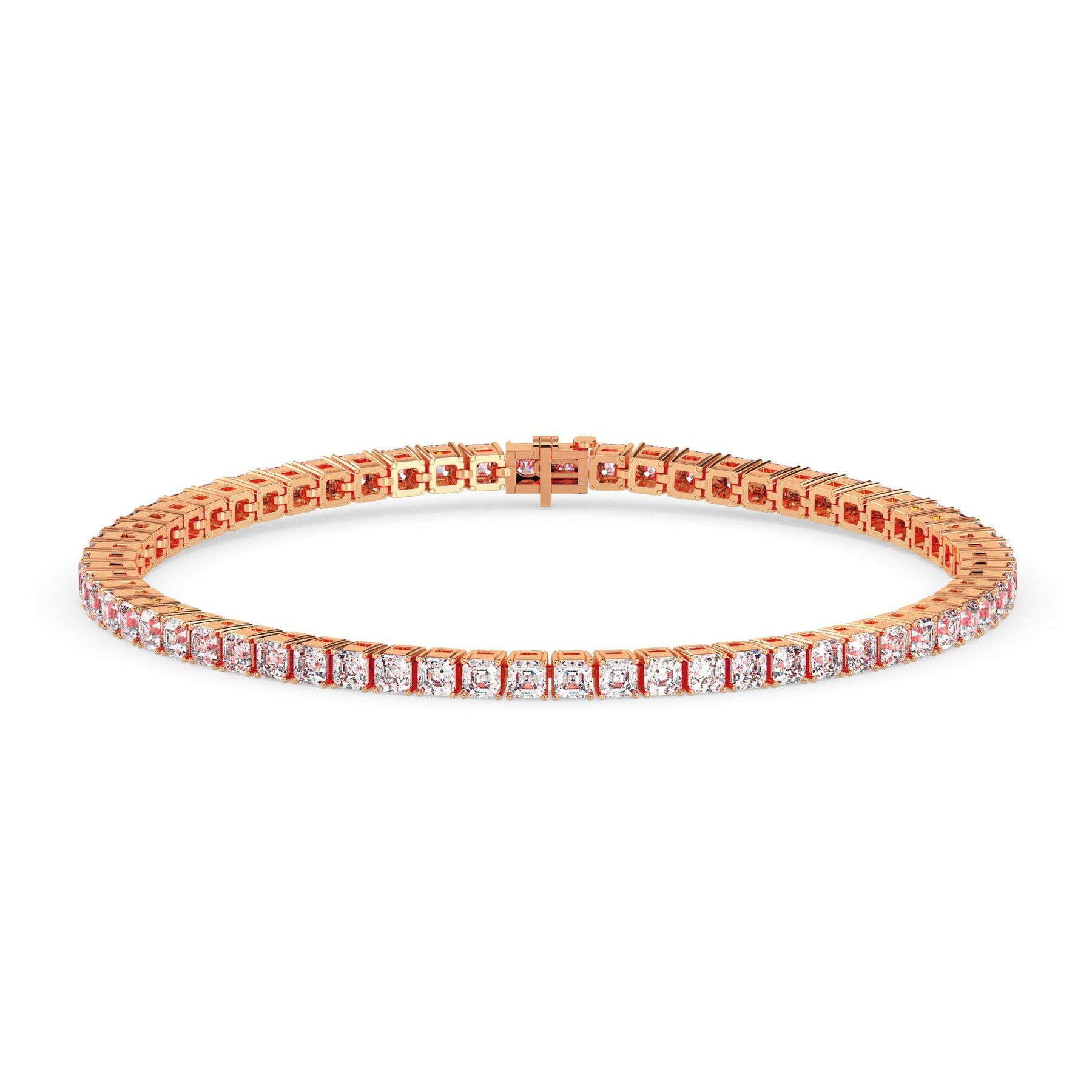 Asscher Tennis Bracelet