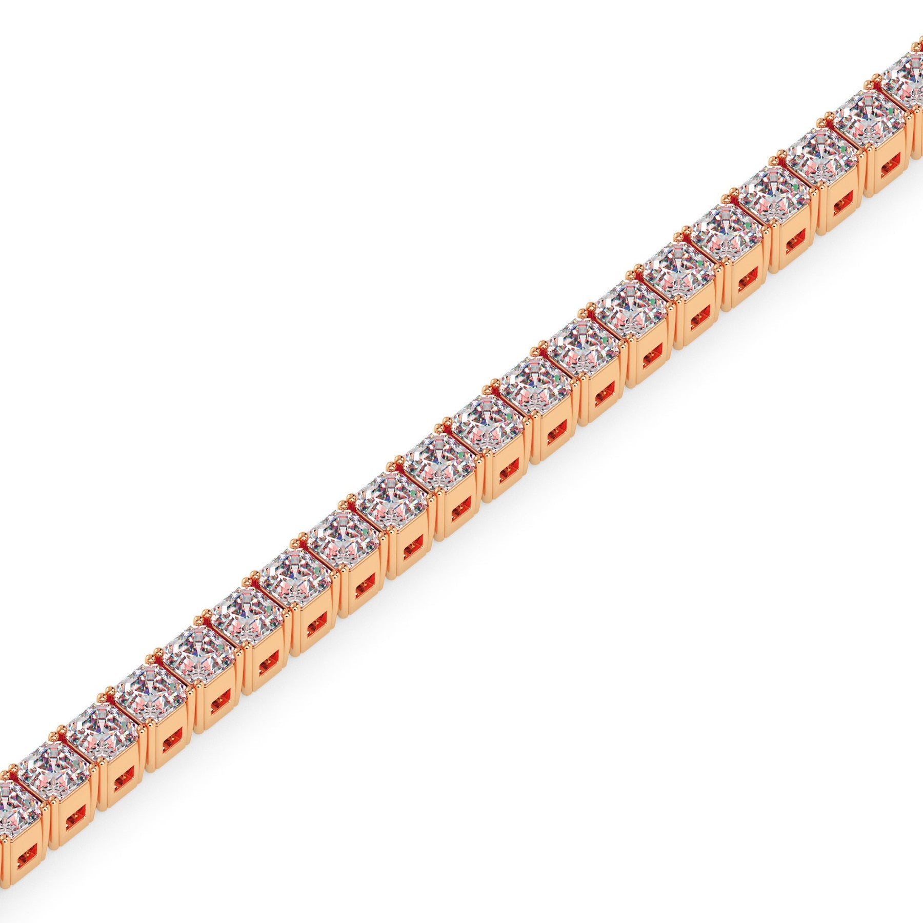 Asscher Tennis Bracelet