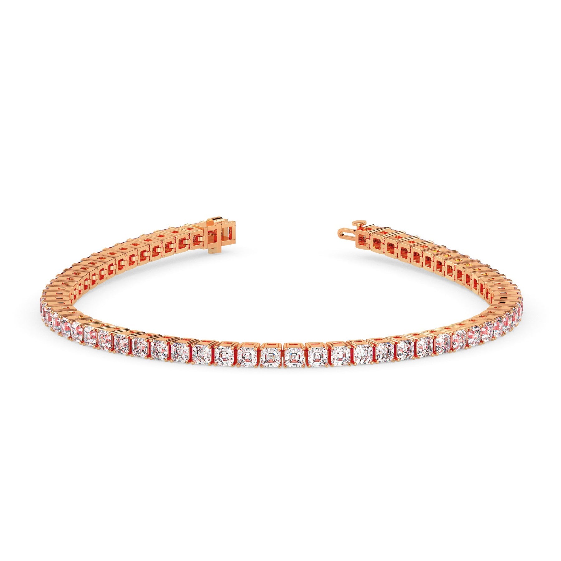 Asscher Tennis Bracelet